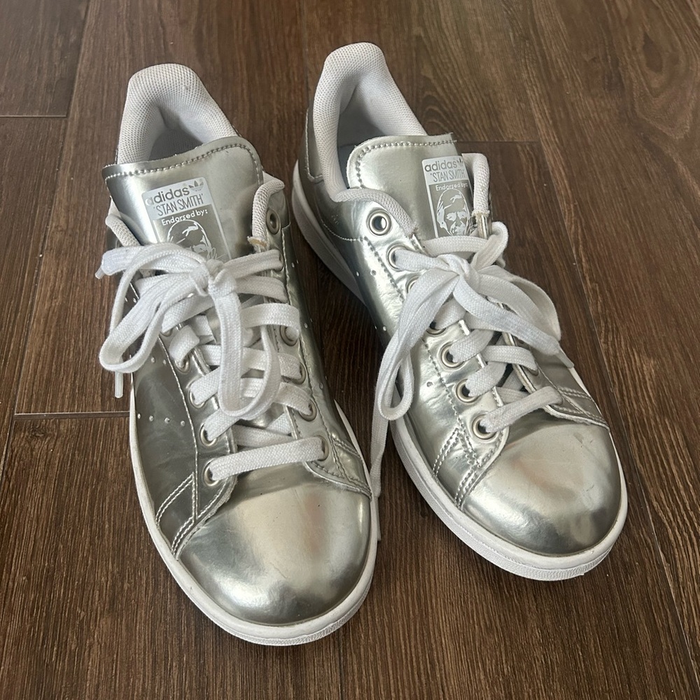 adidas originals Stan Smith metalic silver
